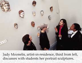 Judy Moonelis' Portrait Sculptures