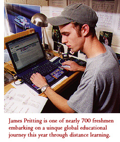 Freshman James Pritting