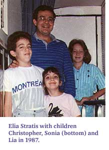 Elia Stratis with children Christopher, Sonia and Lia