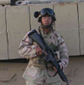 Image — Student soldier in Iraq
