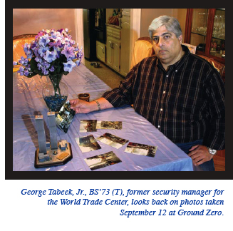 Former World Trade Center Security Manager George Tabeek, BS'73 (T)