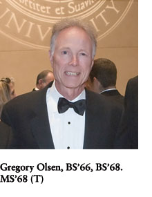 Gregory Olsen, BS'66, BS'68, MS'68 (T)