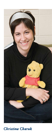 Christina Charuk with Pooh Bear