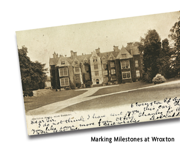 Postcard Image: Markiing Milestones at Wroxton